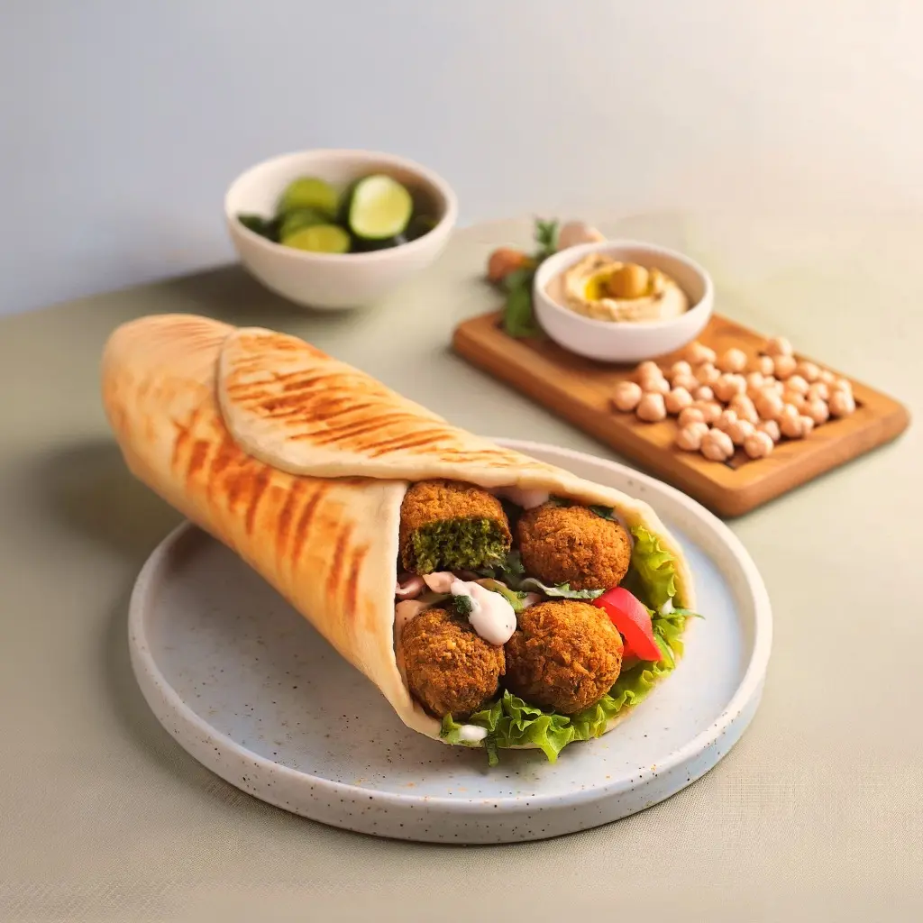 فطيرة طعمية بالحمص